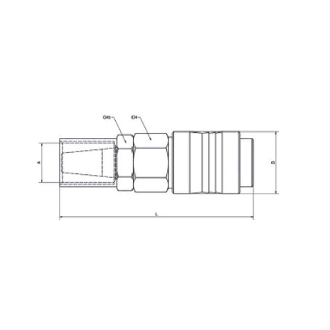 Vendita online Giunto universale portagomma 6X14